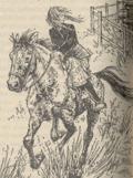 Margaret riding sidesaddle
